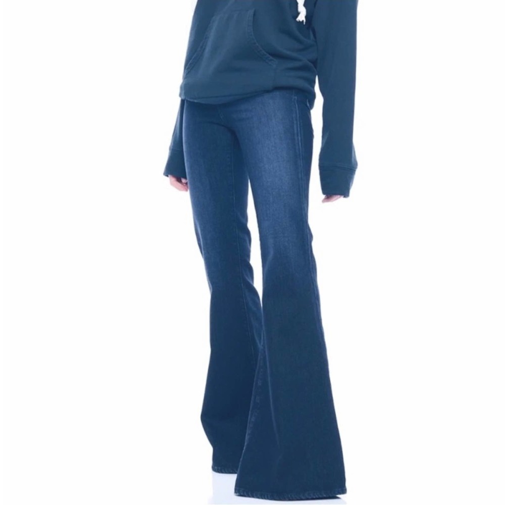 Free People Dark Blue Flare Jeans